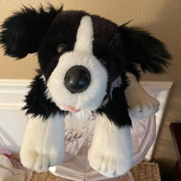 Boarder Collie Vintage Build a Bear Plush Dog - Picture 1 of 12